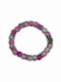 Medjugorje Blush Marble Miraculous Medal Bracelet