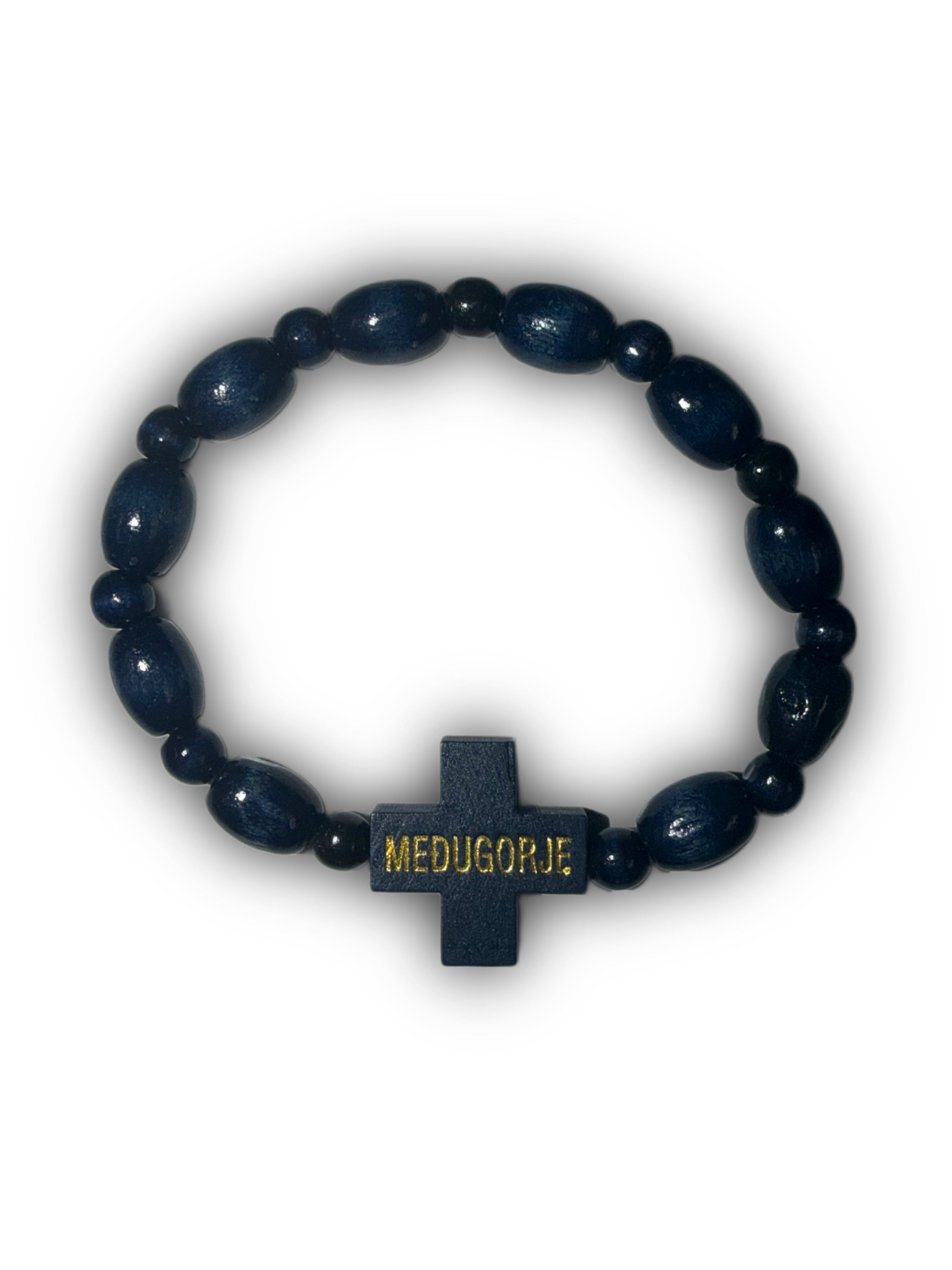Medjugorje Cross Bead Bracelet